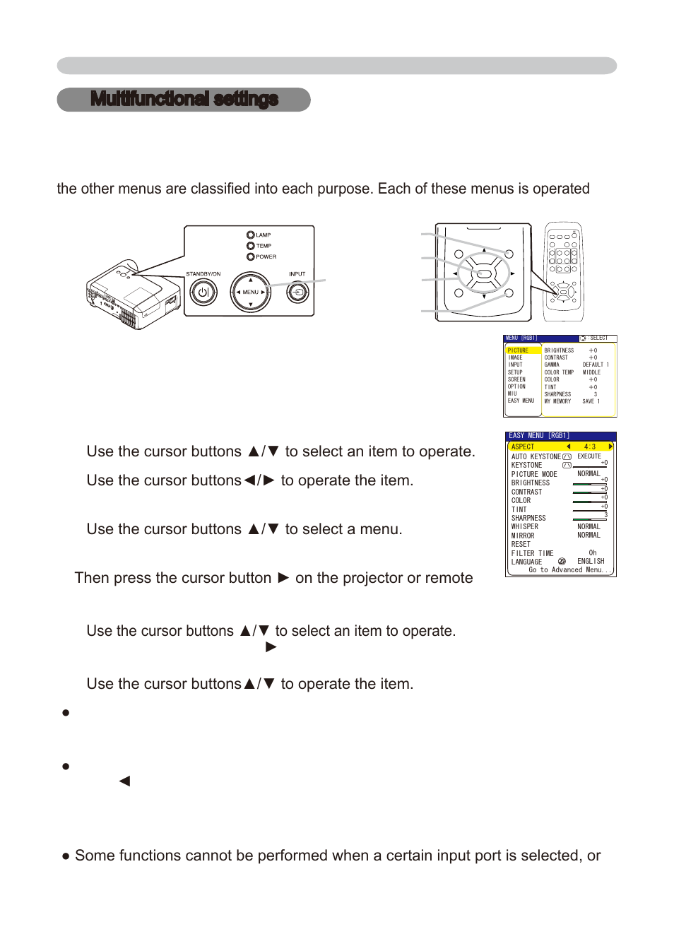 Multifunctional settings using the menu function | Dukane 8776-W User Manual | Page 28 / 174