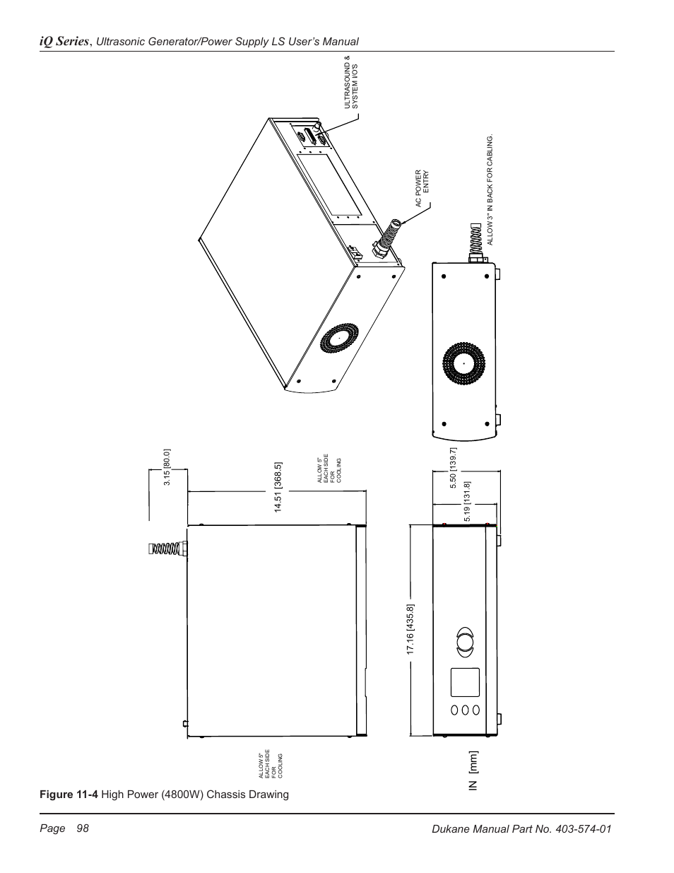 Iq series | Dukane ULTRASONIC GENERATOR/POWER SUPPLY LS 403-574-01 User Manual | Page 104 / 136