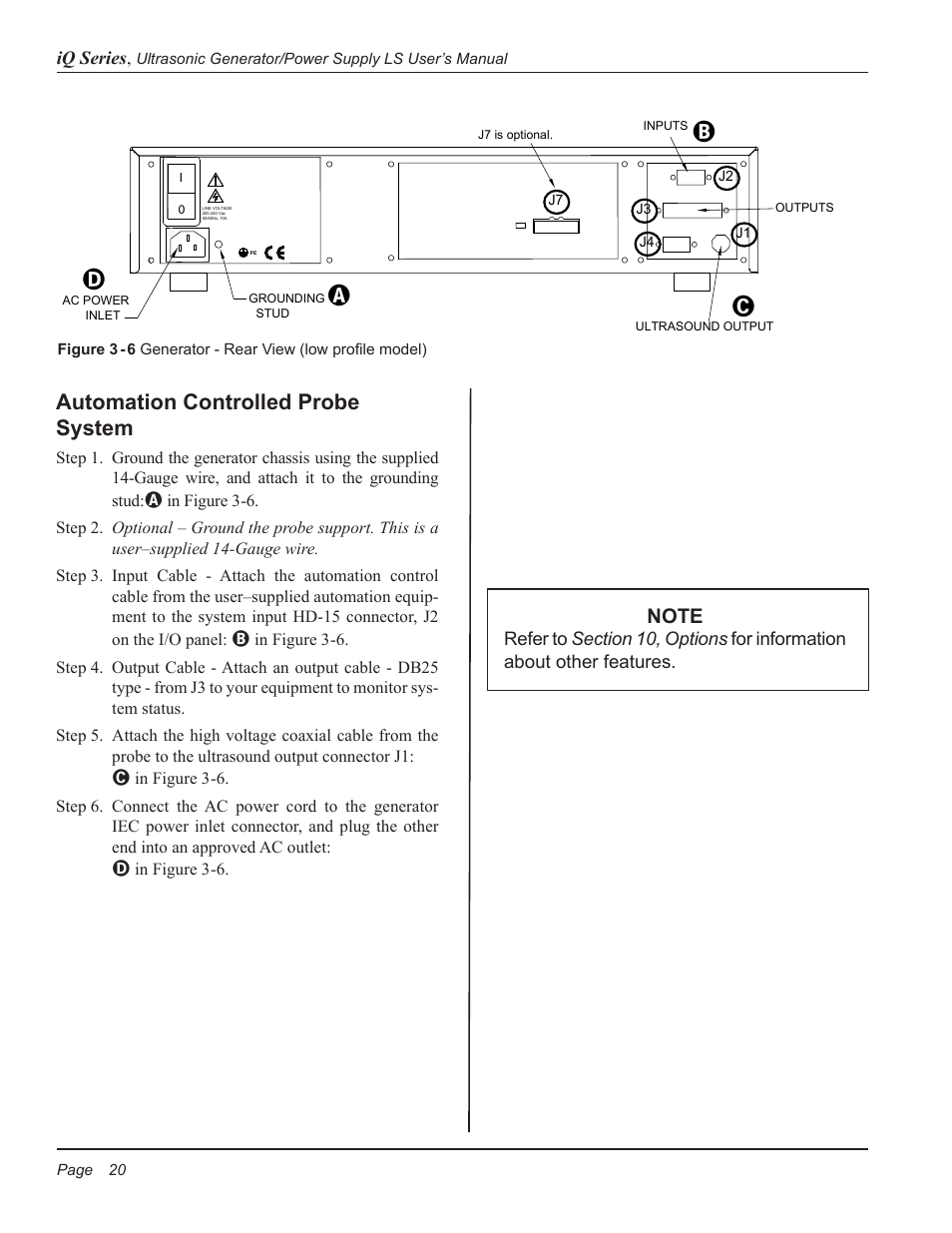 Automation controlled probe system | Dukane ULTRASONIC GENERATOR/POWER SUPPLY LS 403-574-01 User Manual | Page 26 / 136