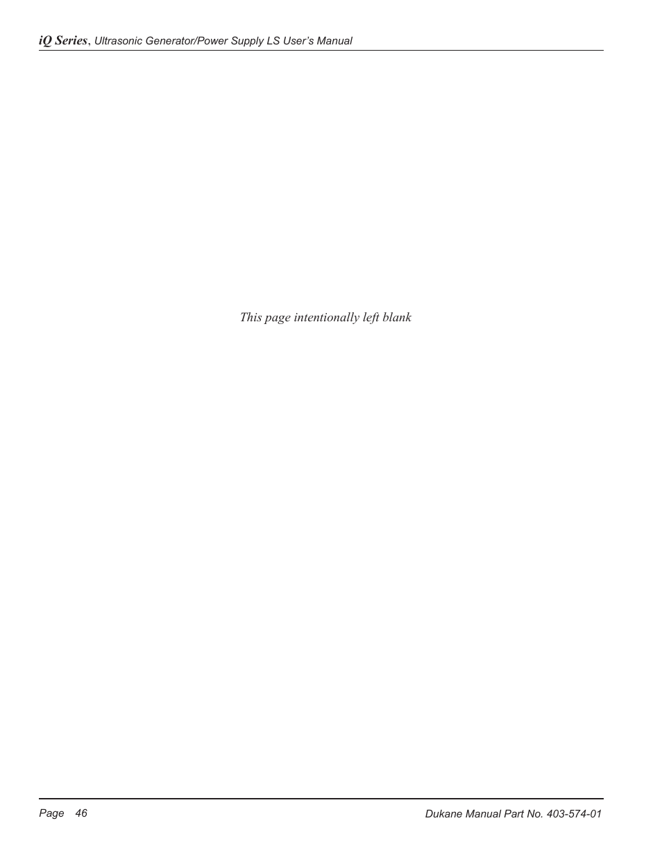 Dukane ULTRASONIC GENERATOR/POWER SUPPLY LS 403-574-01 User Manual | Page 52 / 136