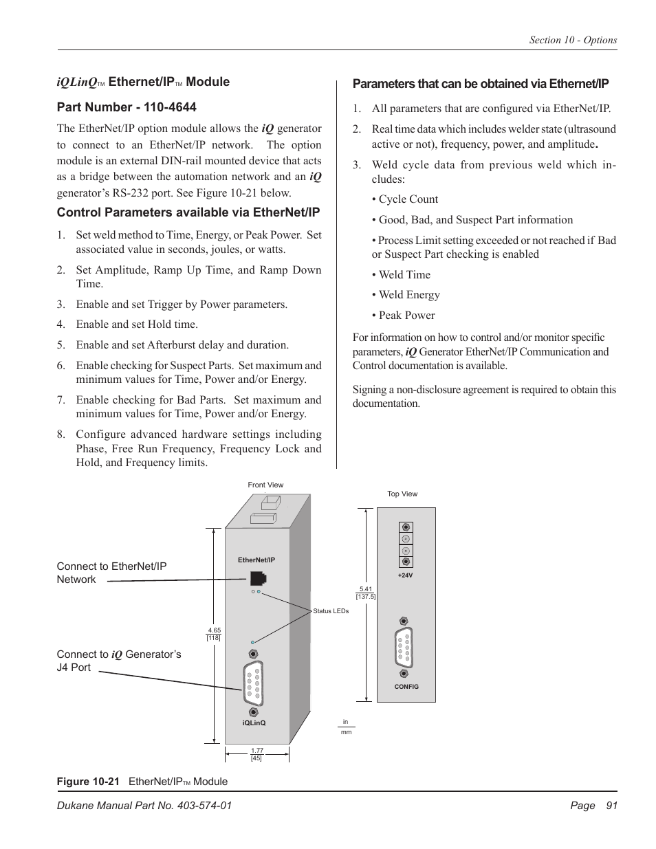 Dukane ULTRASONIC GENERATOR/POWER SUPPLY LS 403-574-01 User Manual | Page 97 / 136