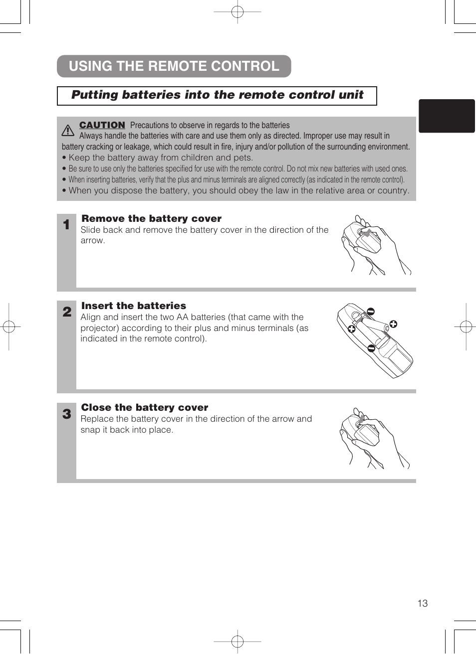 23 using the remote control | Dukane 28A8247 User Manual | Page 21 / 62