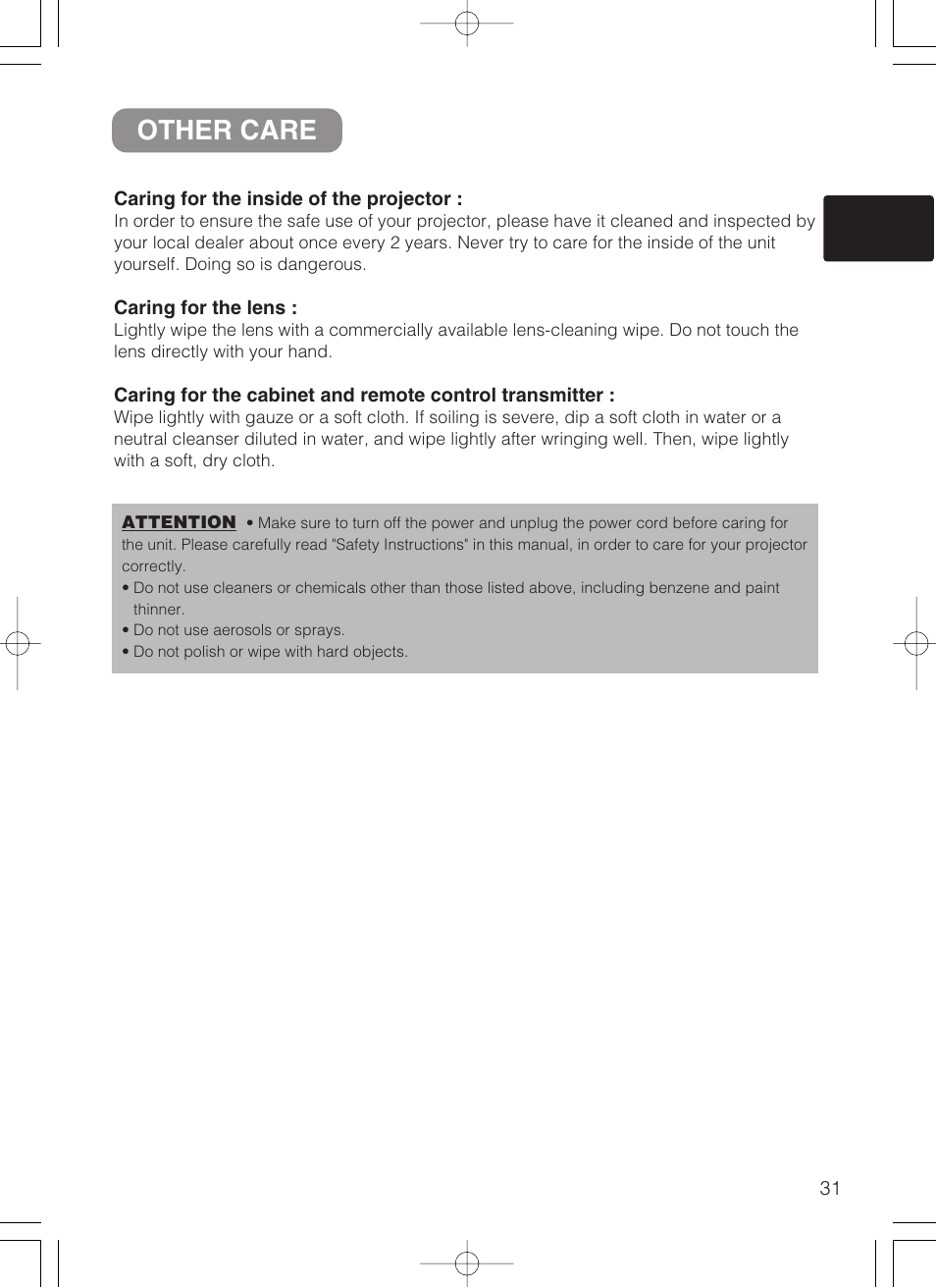Other care | Dukane 28A8247 User Manual | Page 39 / 62