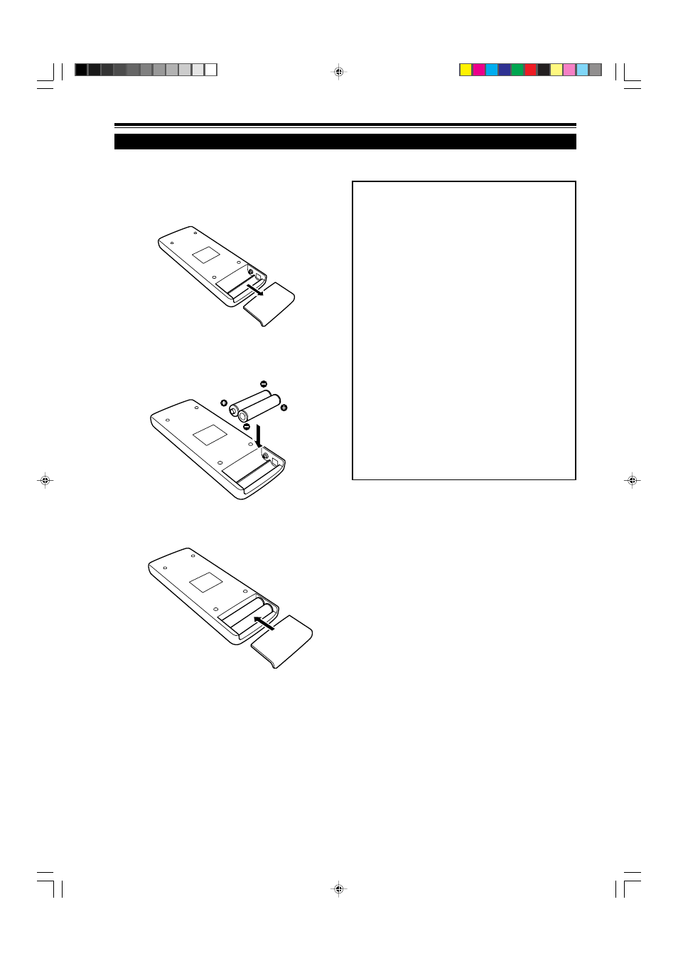Installing batteries, Open the back cover, Install the batteries | Close the back cover | Dukane 9015 User Manual | Page 14 / 57