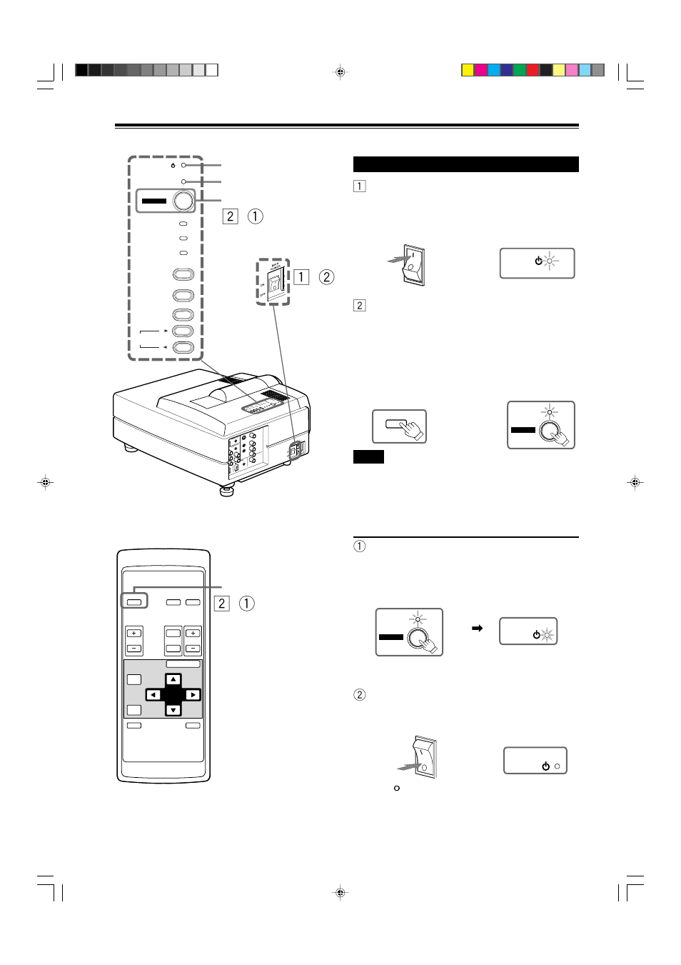 Basic operations, 1turn on the main power switch, Turning on the power | Dukane 9015 User Manual | Page 26 / 57