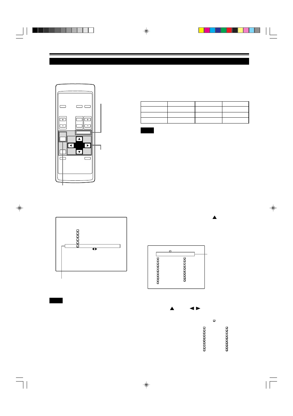 Changing (setting) the source, Remote control unit ■ main menu, Press the menu/enter button | Dukane 9015 User Manual | Page 46 / 57