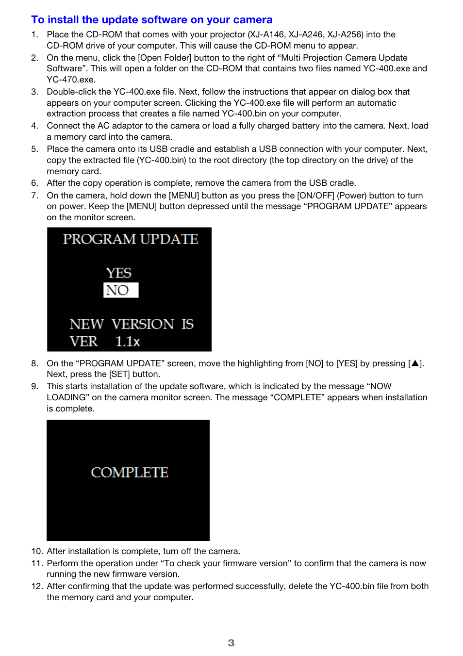 Casio XJ-A146 User Manual | Page 3 / 3