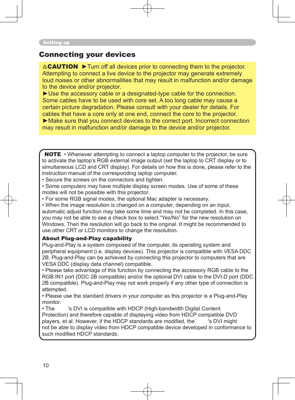 Connecting your devices | Dukane ImagePro 8915 User Manual | Page 22 / 84