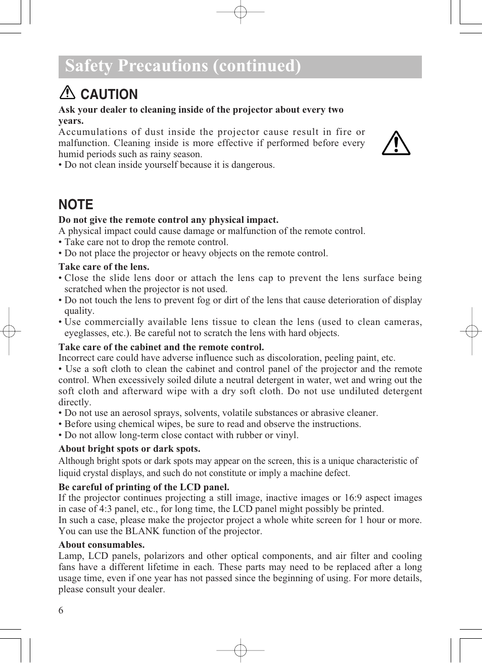 Safety precautions (continued), Caution | Dukane ImagePro 8915 User Manual | Page 8 / 84