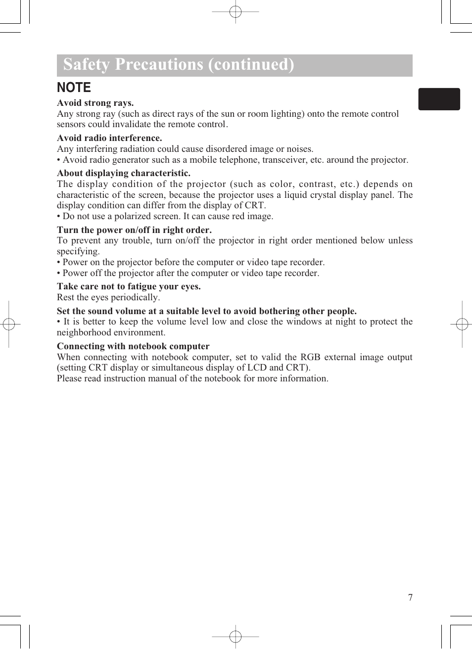 Safety precautions (continued) | Dukane ImagePro 8915 User Manual | Page 9 / 84