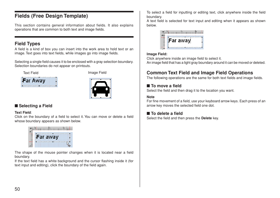 Fields (free design template) | Casio CW-L300 User Manual | Page 51 / 66