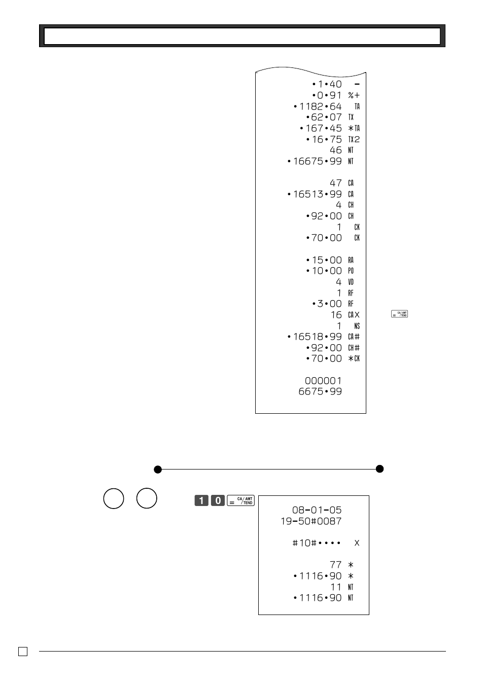 2-2 periodic read/reset report, Z? p | Casio 130CR User Manual | Page 18 / 40