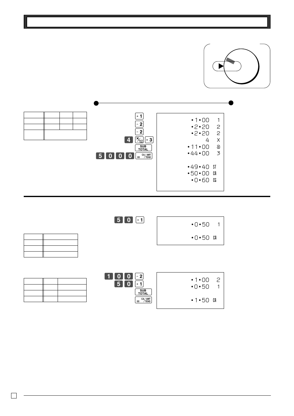 Various operations, 2 single-item sales, B? a | Z?? s b? a o p | Casio 130CR User Manual | Page 30 / 40