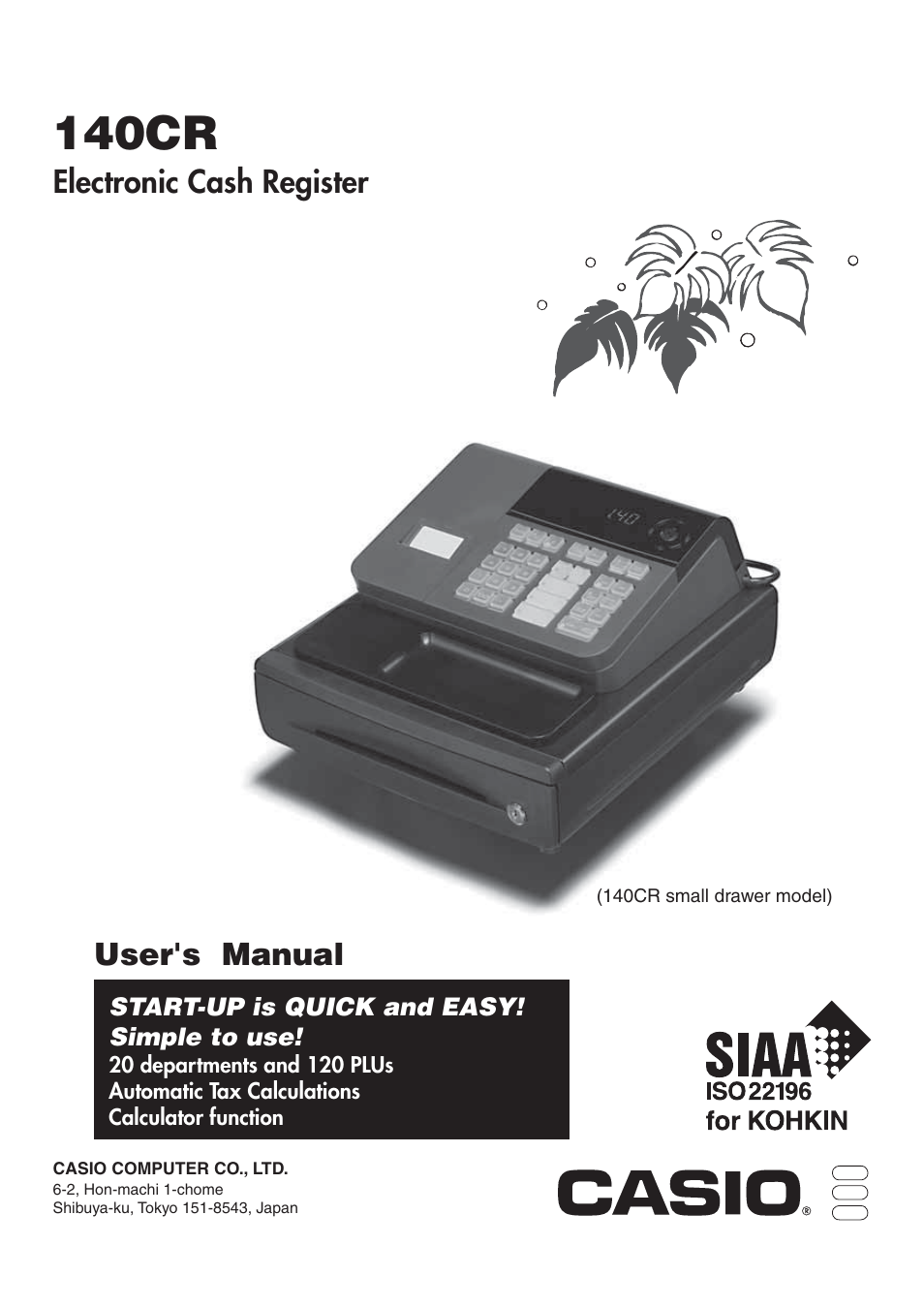 Casio 140CR User Manual | 40 pages