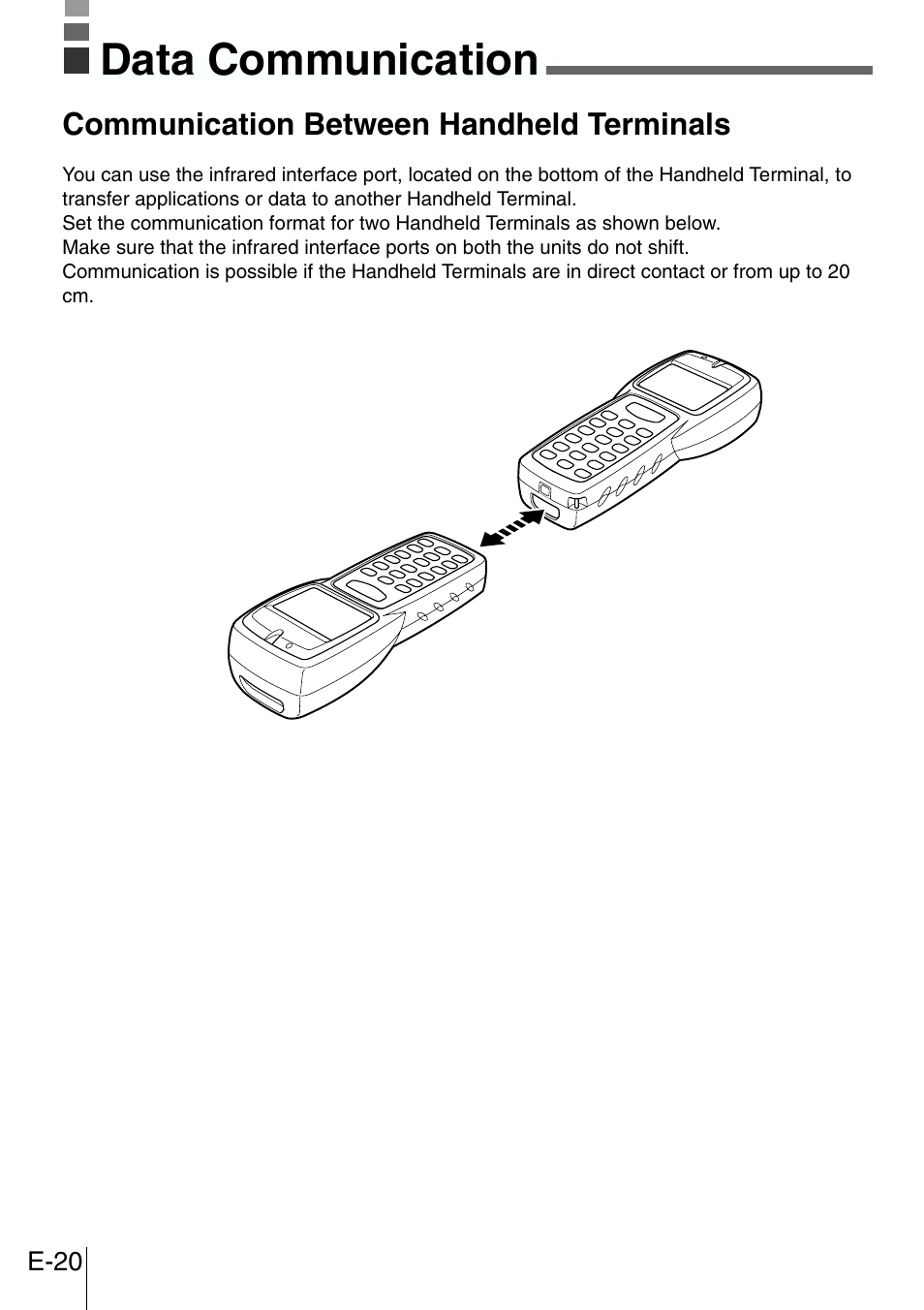 Data communication | Casio DT-300M60E User Manual | Page 18 / 27