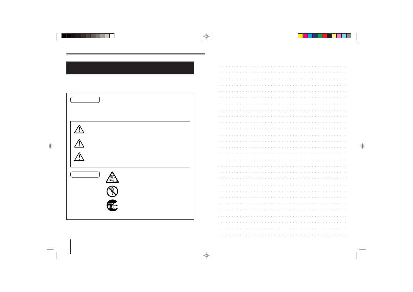 Safety precautions, Danger, Warning | Caution, Marking examples markings and symbols | Casio DT-810M50RC User Manual | Page 2 / 46