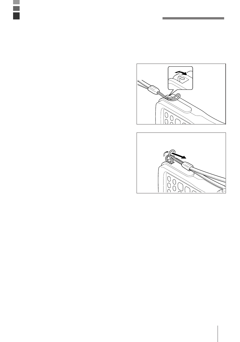 Attaching the wrist strap, To attach the wrist strap | Casio DT-810M50RC User Manual | Page 23 / 46