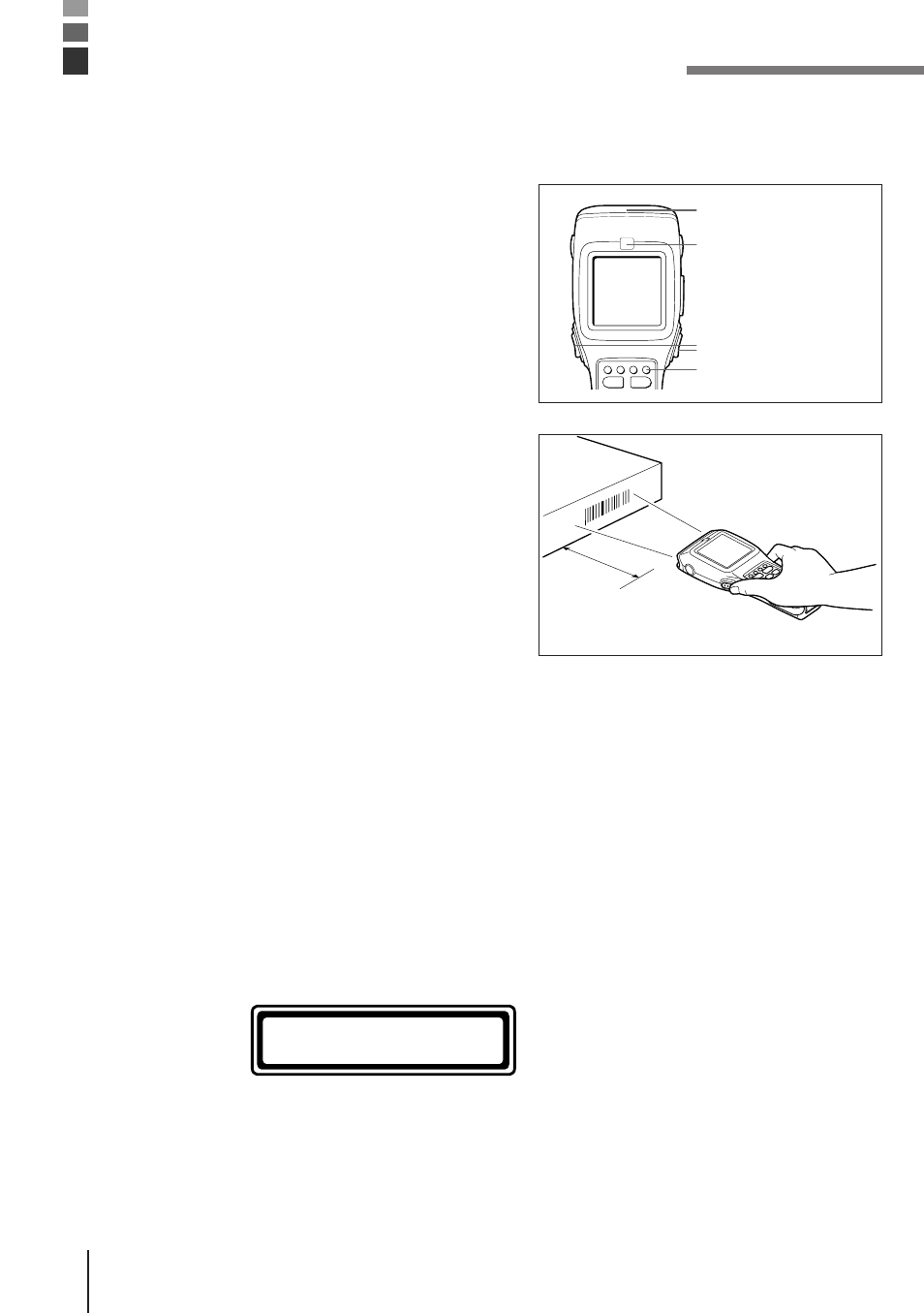 Using the bar code reader, Performing a bar code read operation, E-28 | Casio DT-810M50RC User Manual | Page 28 / 46