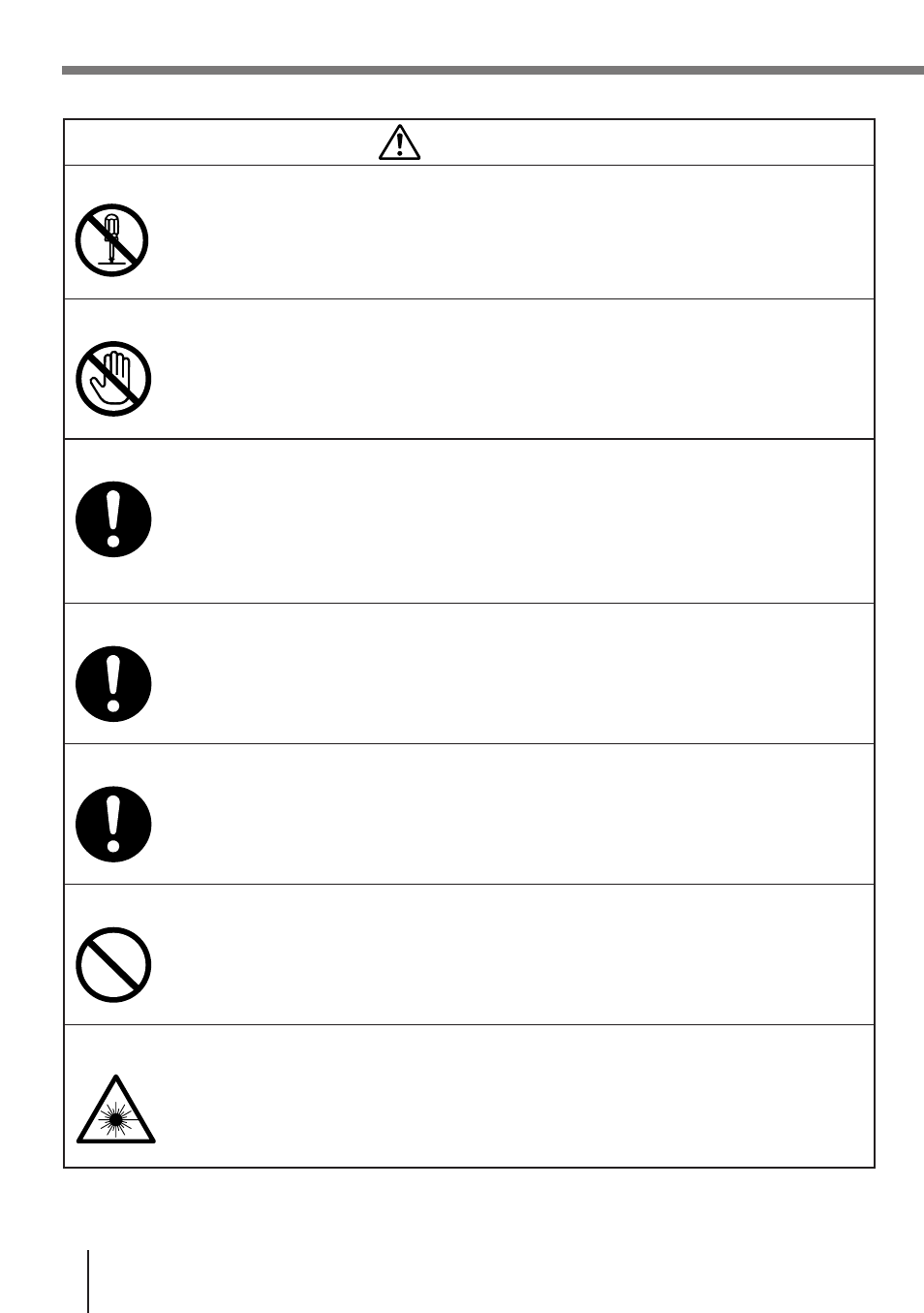 Warning | Casio DT-810M50RC User Manual | Page 4 / 46