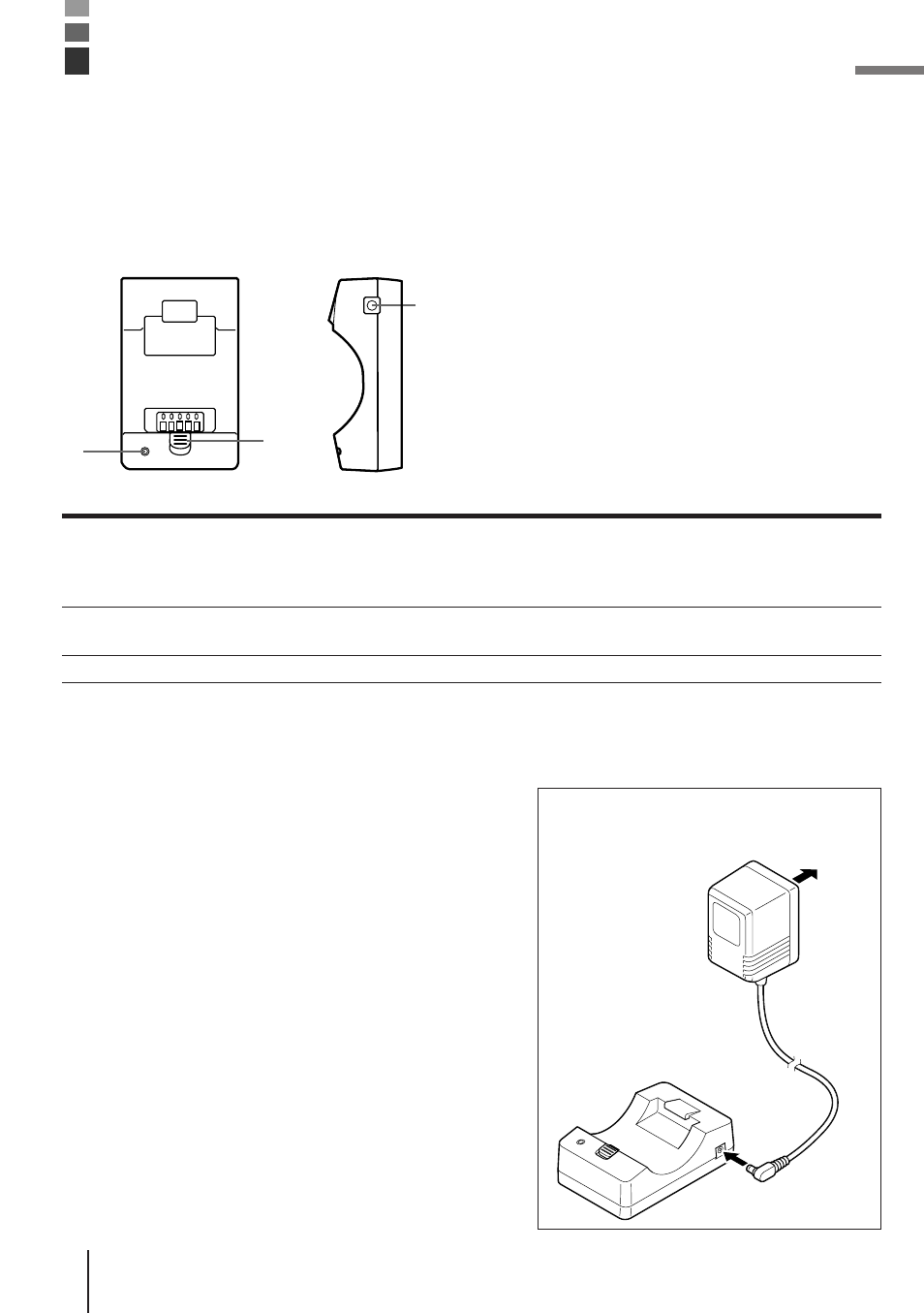 Using the high-speed charger unit, General guide, Charging a battery pack | Casio DT-810M50RC User Manual | Page 42 / 46
