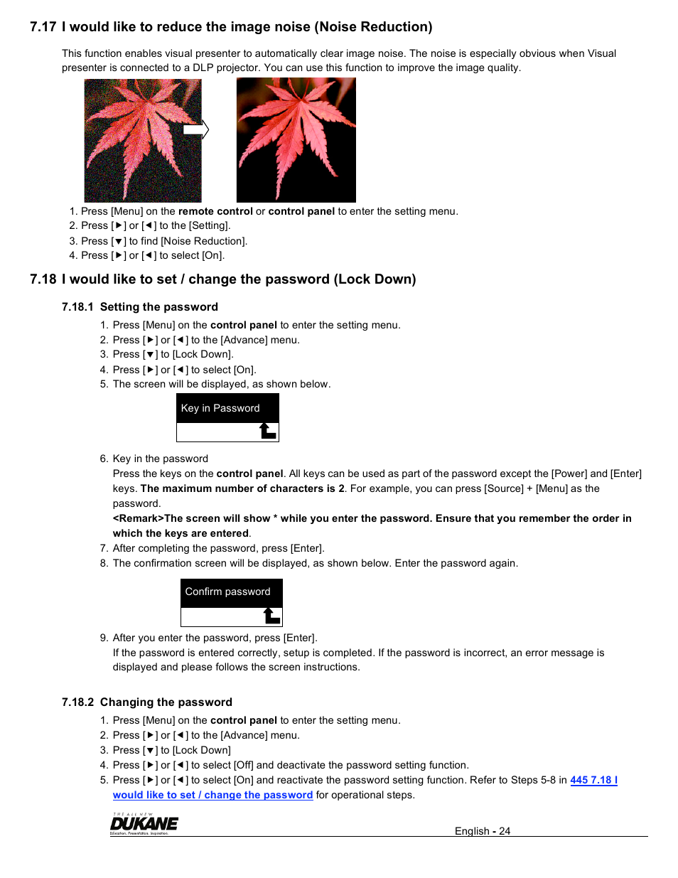 Dukane Visual Presenter Camera 445 User Manual | Page 25 / 32