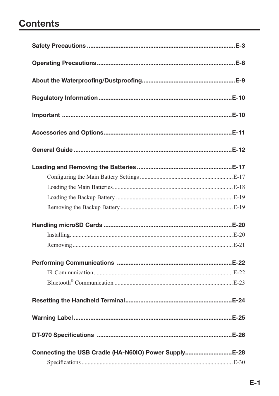 Casio DT-970 User Manual | Page 3 / 40