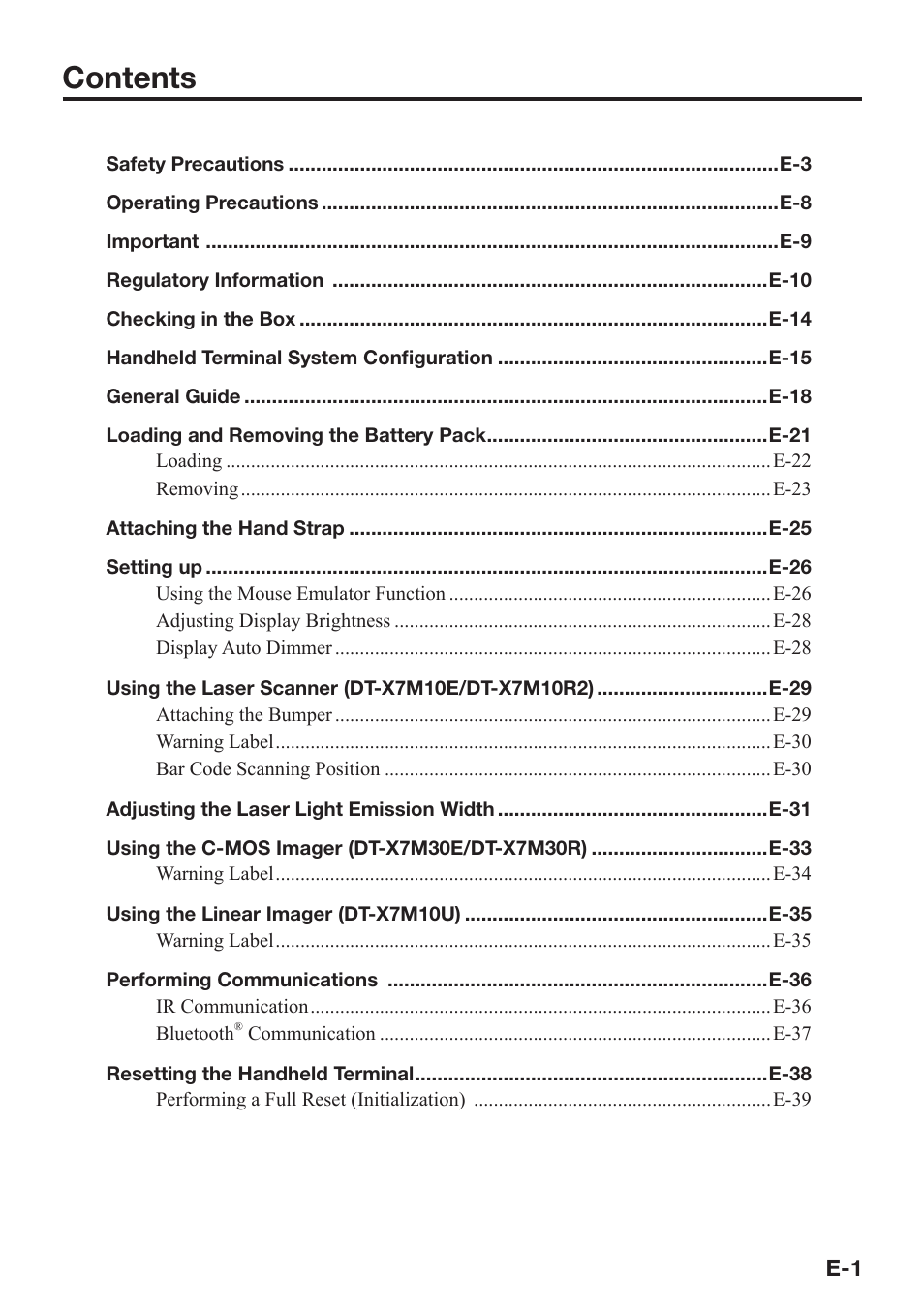 Casio DT-X7 User Manual | Page 3 / 75