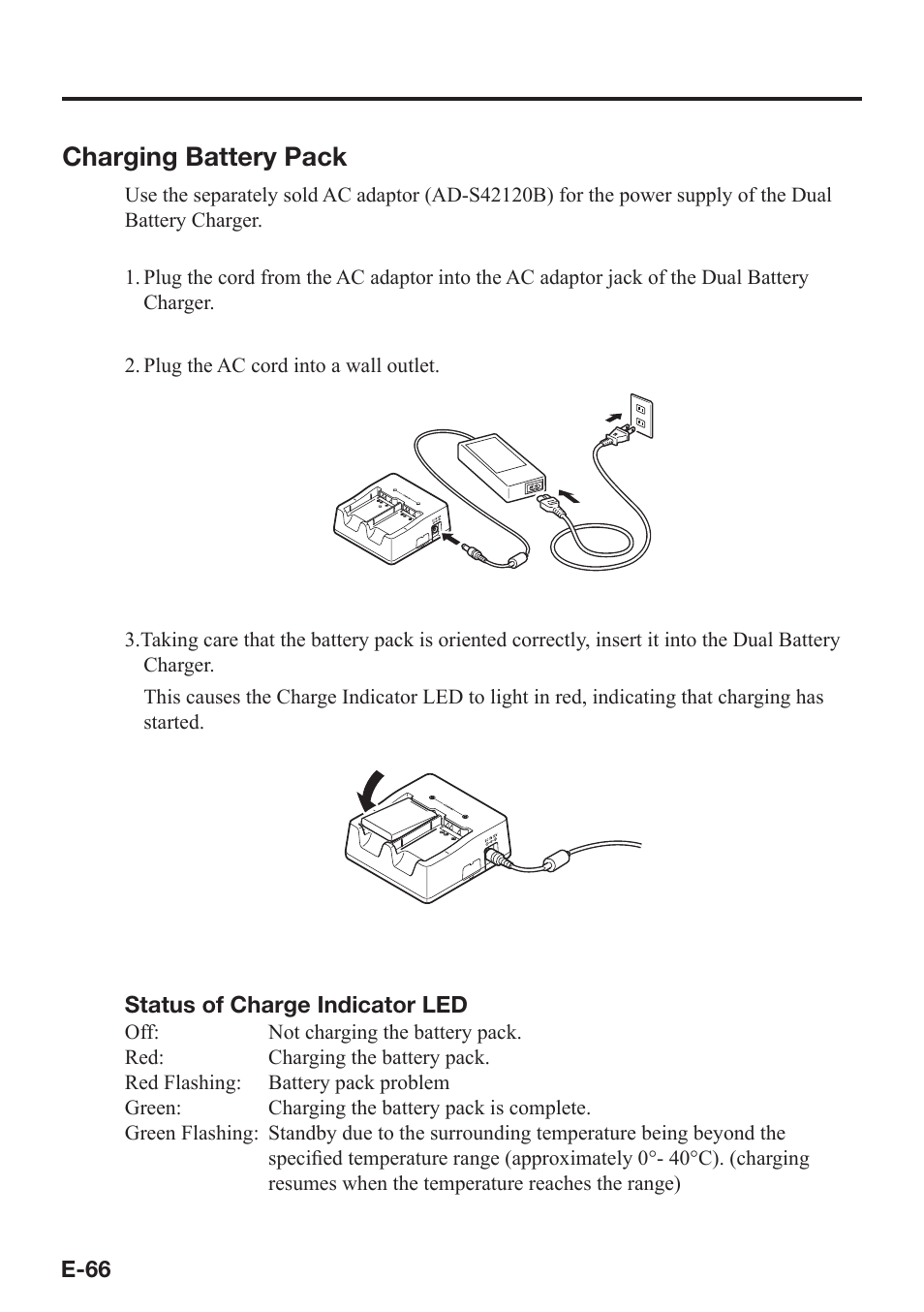 Charging battery pack | Casio DT-X7 User Manual | Page 68 / 75