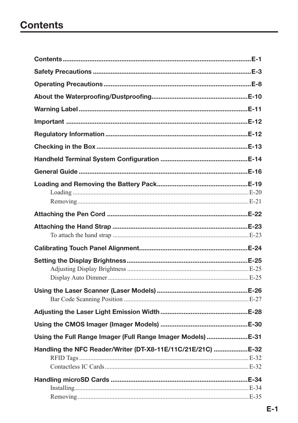 Casio DT-X8 User Manual | Page 3 / 75