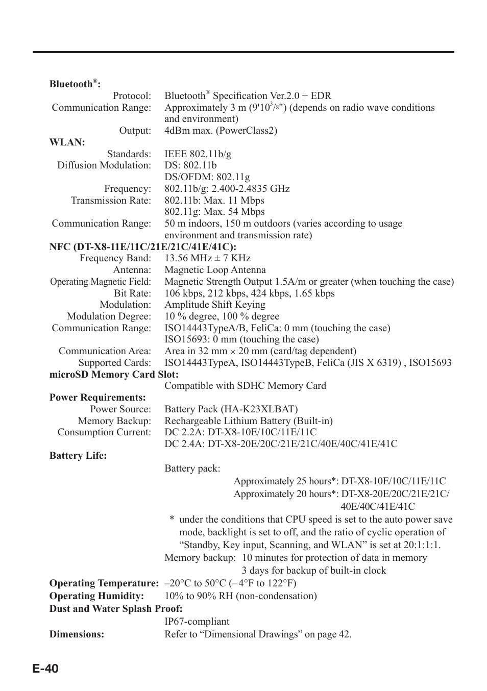 Casio DT-X8 User Manual | Page 42 / 75