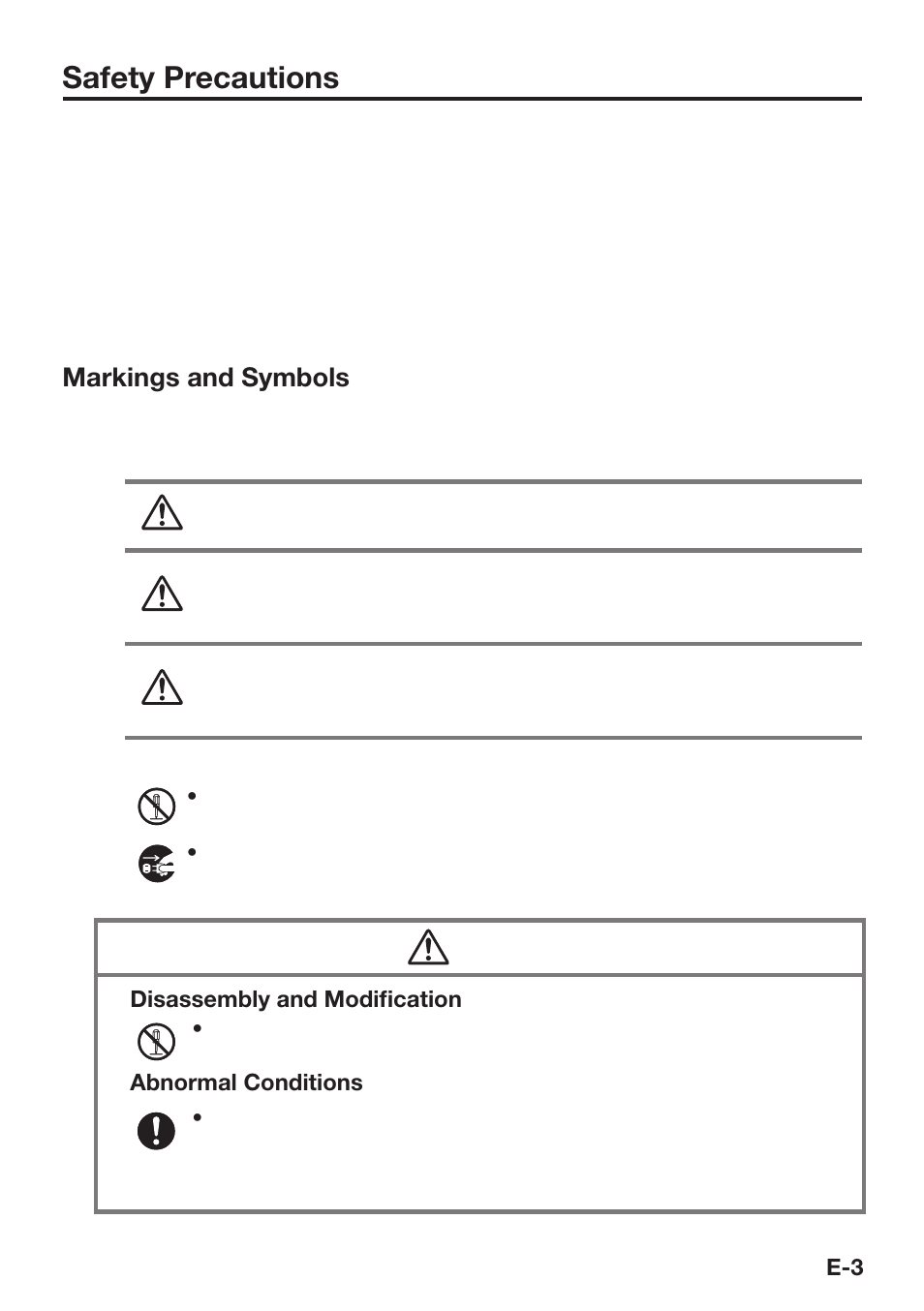 Safety precautions, Markings and symbols, Danger | Warning, Caution | Casio DT-X8 User Manual | Page 5 / 75