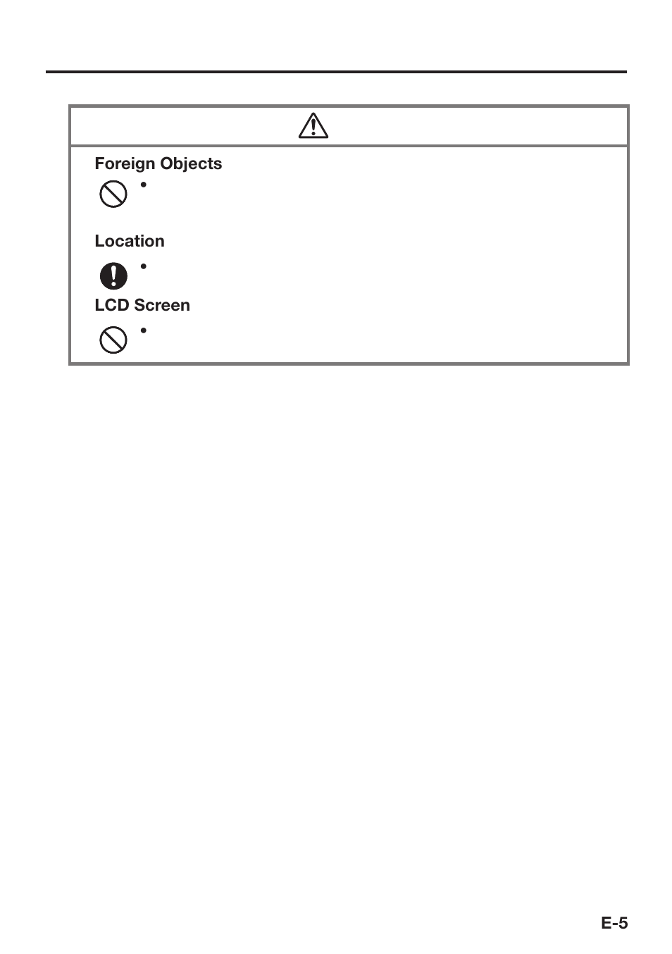 Caution | Casio DT-X8 User Manual | Page 7 / 75