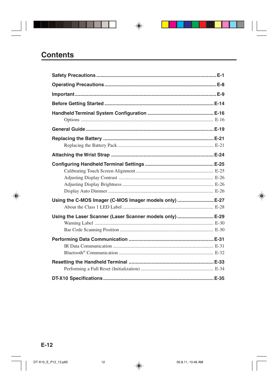 Casio DT-X10 User Manual | Page 14 / 62