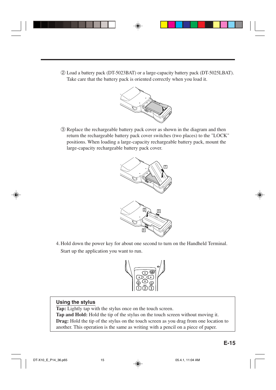 E-15 | Casio DT-X10 User Manual | Page 17 / 62