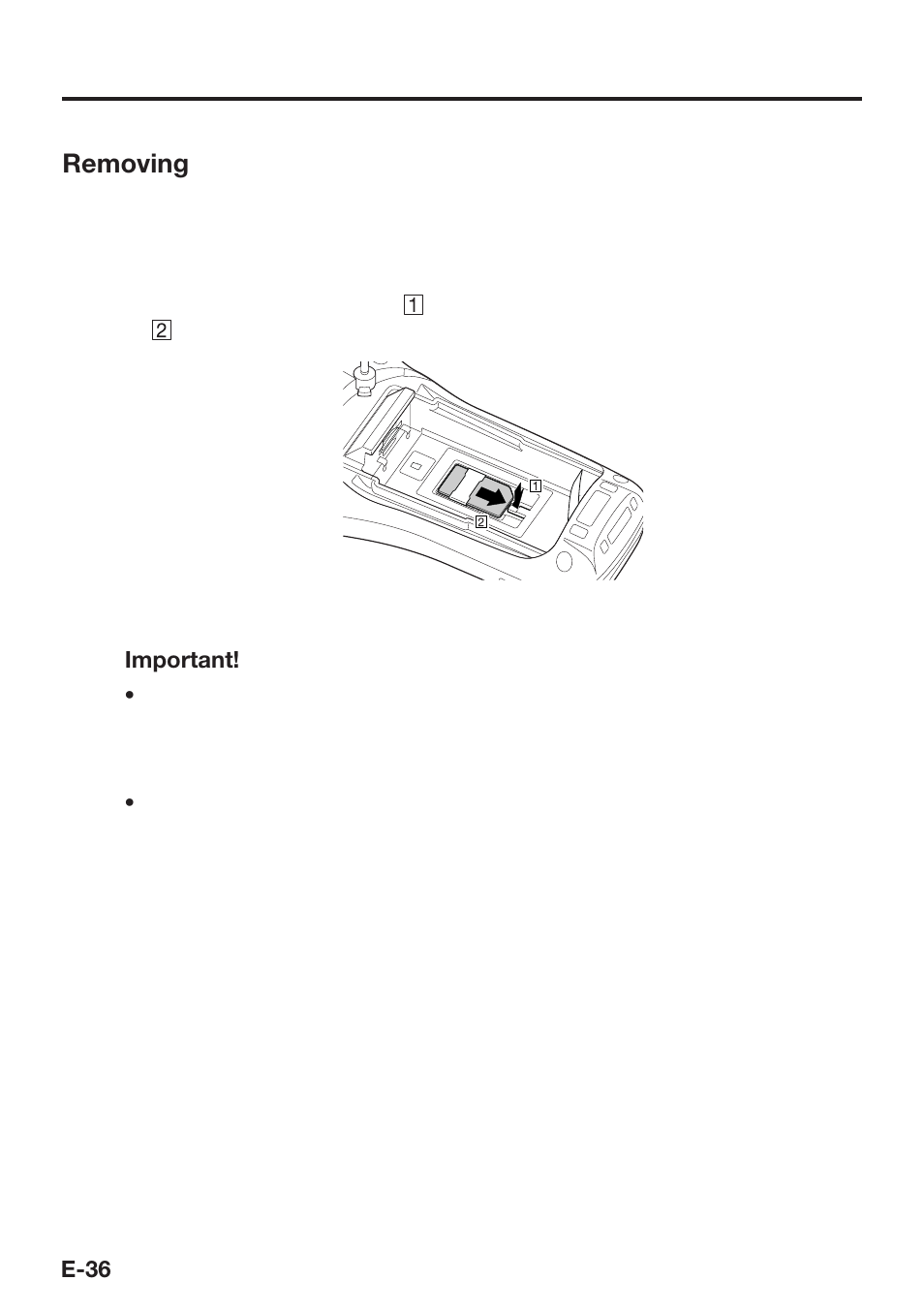 Removing | Casio DT-X30 User Manual | Page 38 / 59