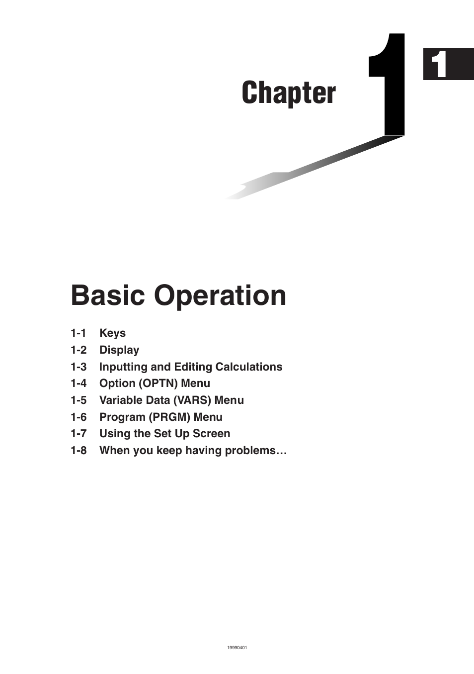 Casio ALGEBRA FX 2.0 Basic Operation User Manual | 28 pages