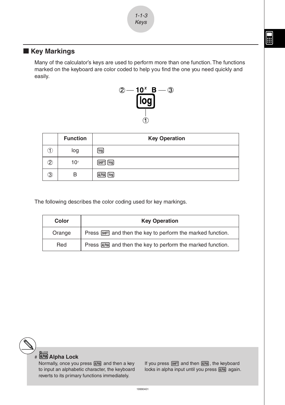 Kk key markings | Casio ALGEBRA FX 2.0 Basic Operation User Manual | Page 4 / 28