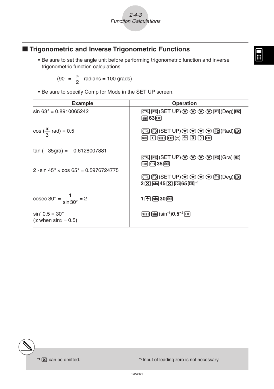 Casio ALGEBRA FX 2.0 Manual Calculations User Manual | Page 19 / 70