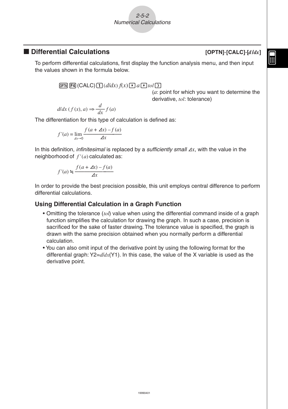 K differential calculations | Casio ALGEBRA FX 2.0 Manual Calculations User Manual | Page 29 / 70