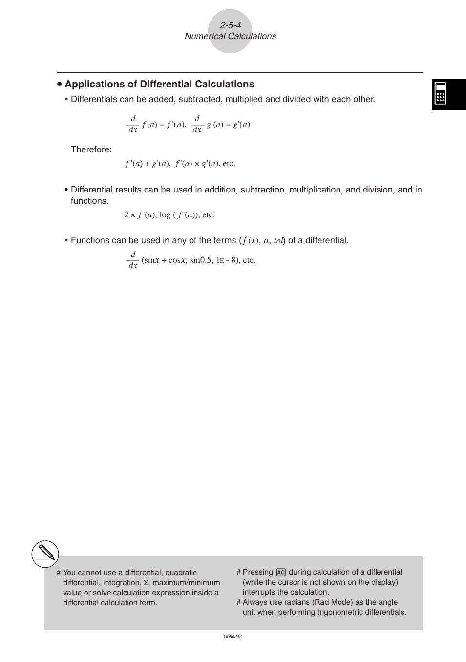 Casio ALGEBRA FX 2.0 Manual Calculations User Manual | Page 31 / 70