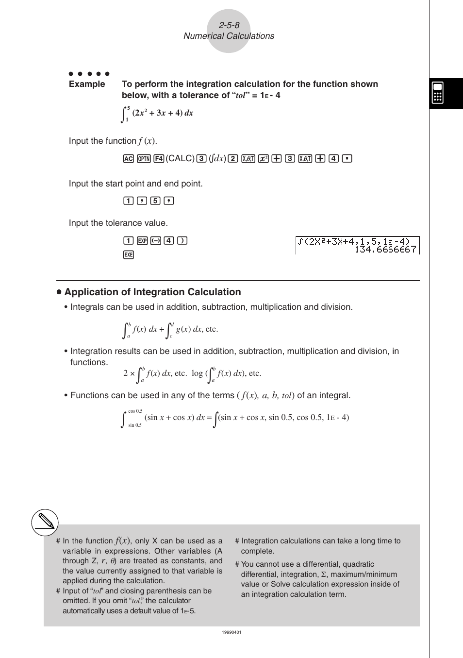 Casio ALGEBRA FX 2.0 Manual Calculations User Manual | Page 35 / 70