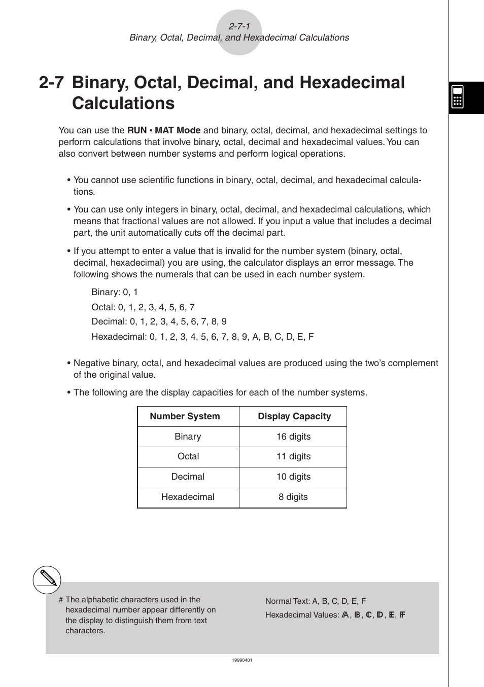 Casio ALGEBRA FX 2.0 Manual Calculations User Manual | Page 45 / 70