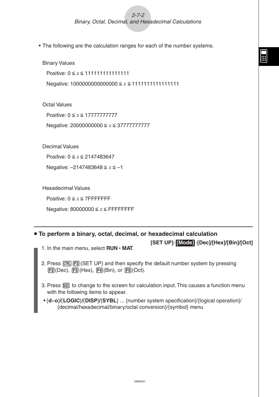 Casio ALGEBRA FX 2.0 Manual Calculations User Manual | Page 46 / 70