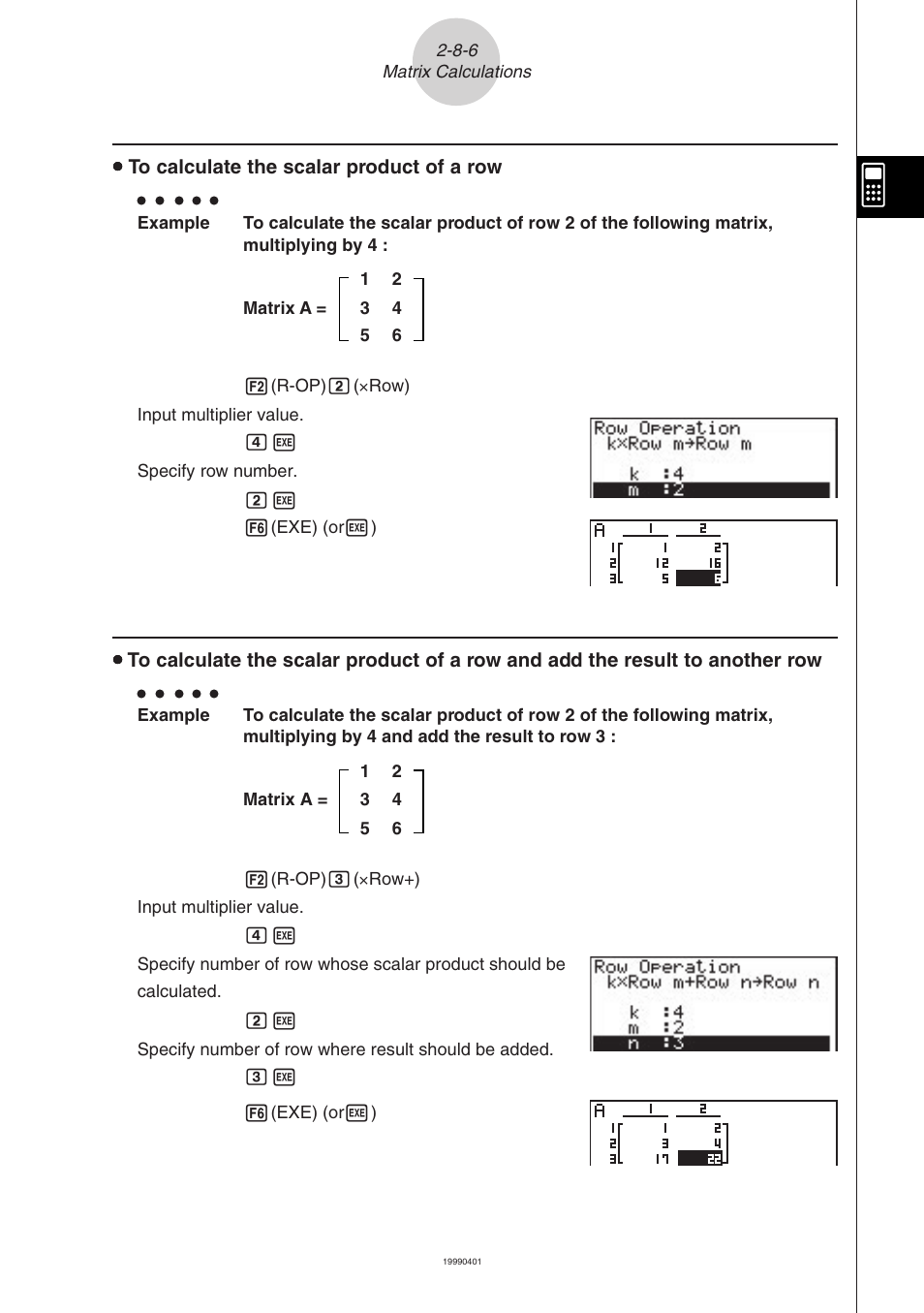 Casio ALGEBRA FX 2.0 Manual Calculations User Manual | Page 55 / 70