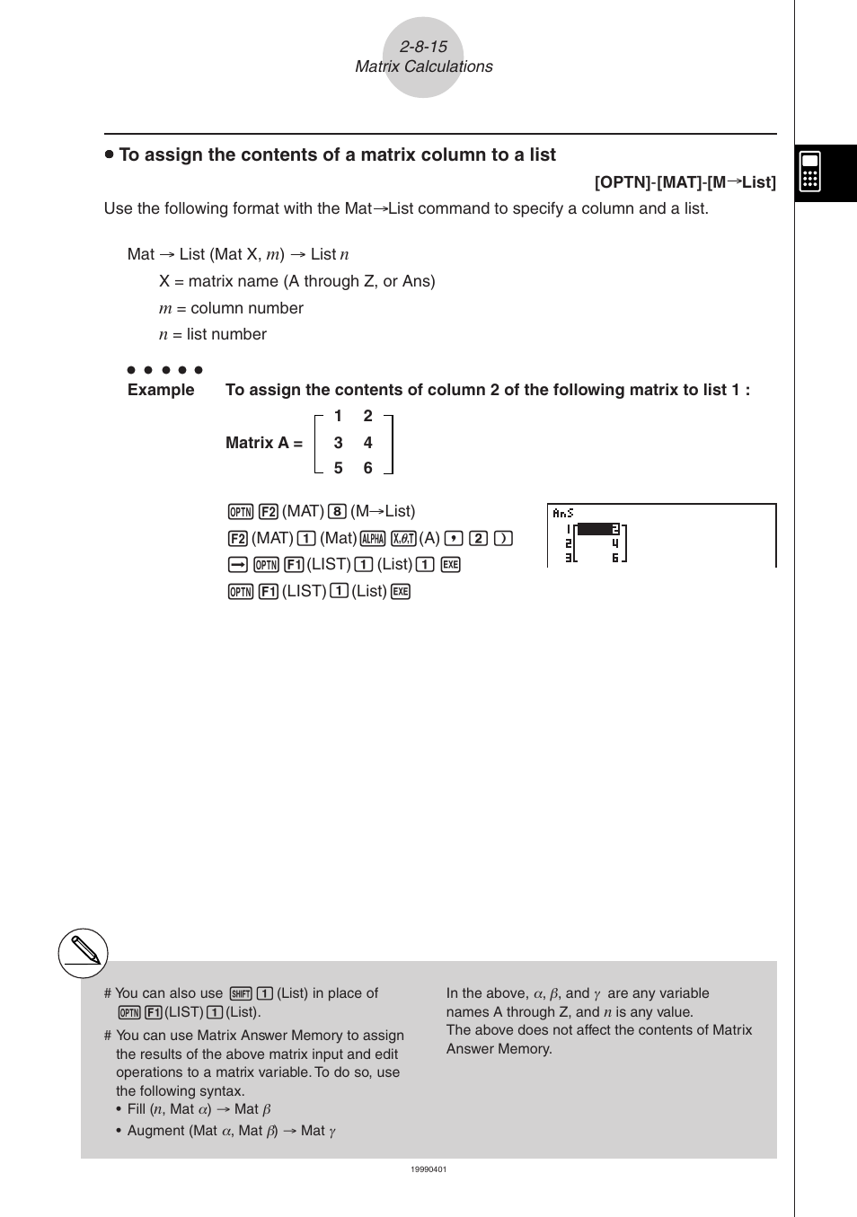 Casio ALGEBRA FX 2.0 Manual Calculations User Manual | Page 64 / 70