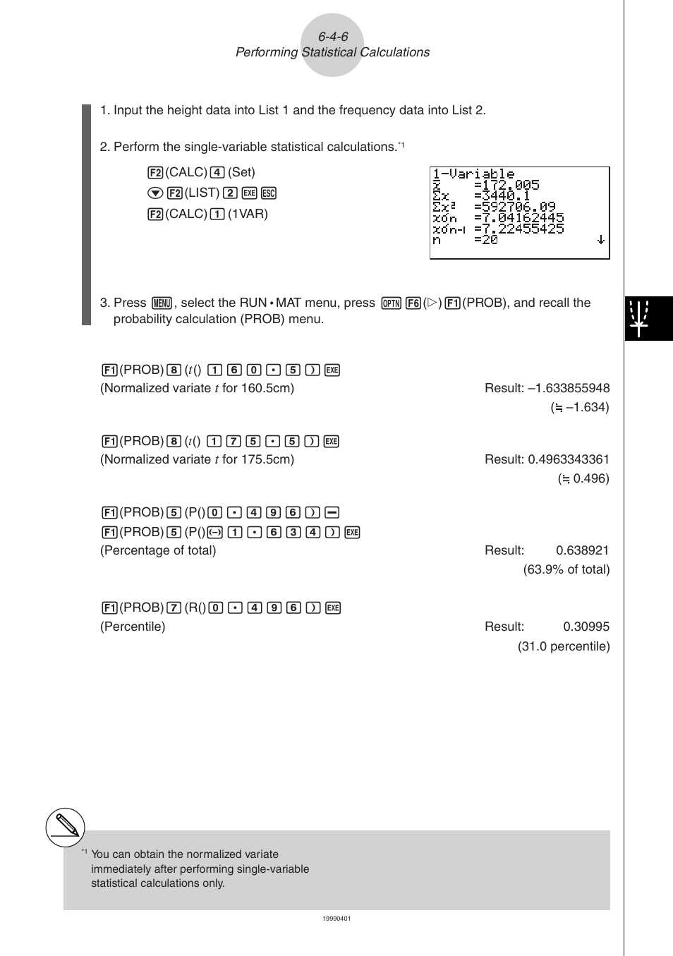 Casio ALGEBRA FX 2.0 Statistical Graphs and Calculations User Manual | Page 29 / 32