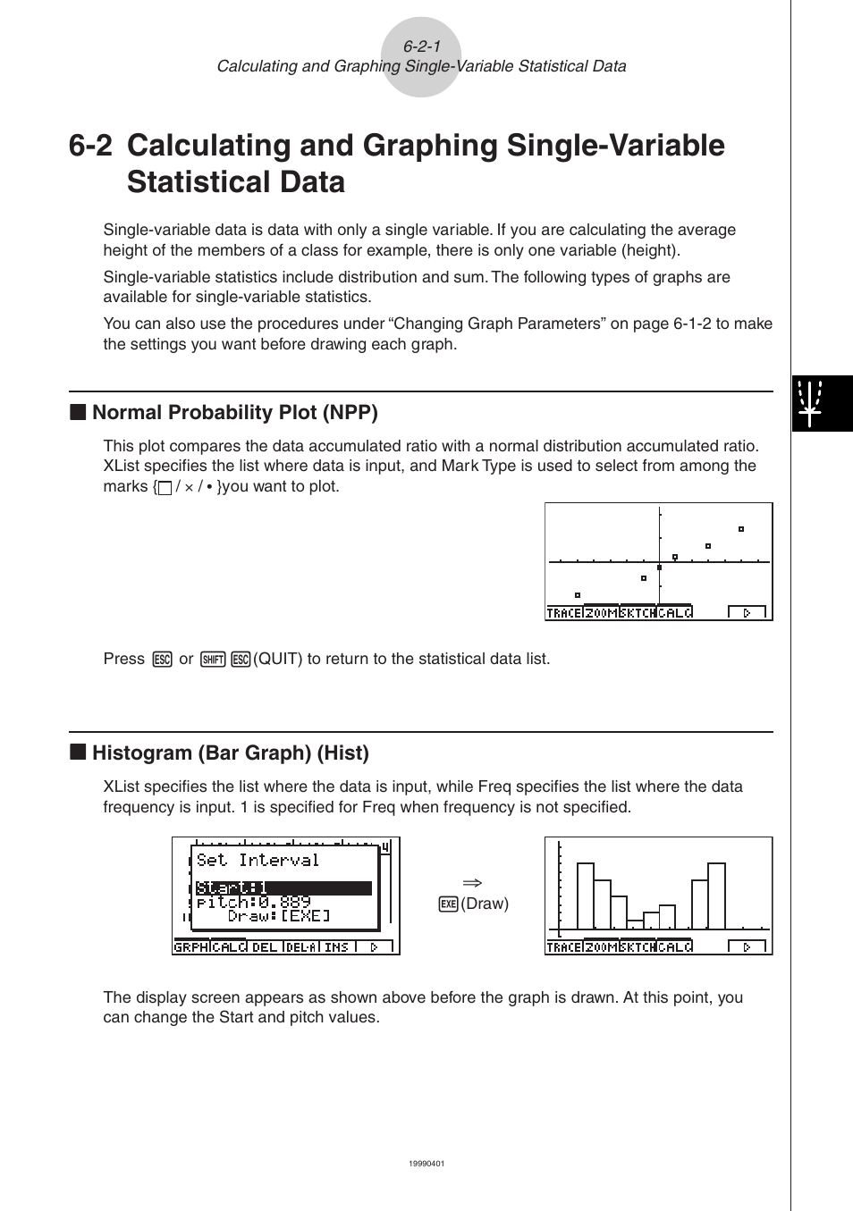 Casio ALGEBRA FX 2.0 Statistical Graphs and Calculations User Manual | Page 6 / 32