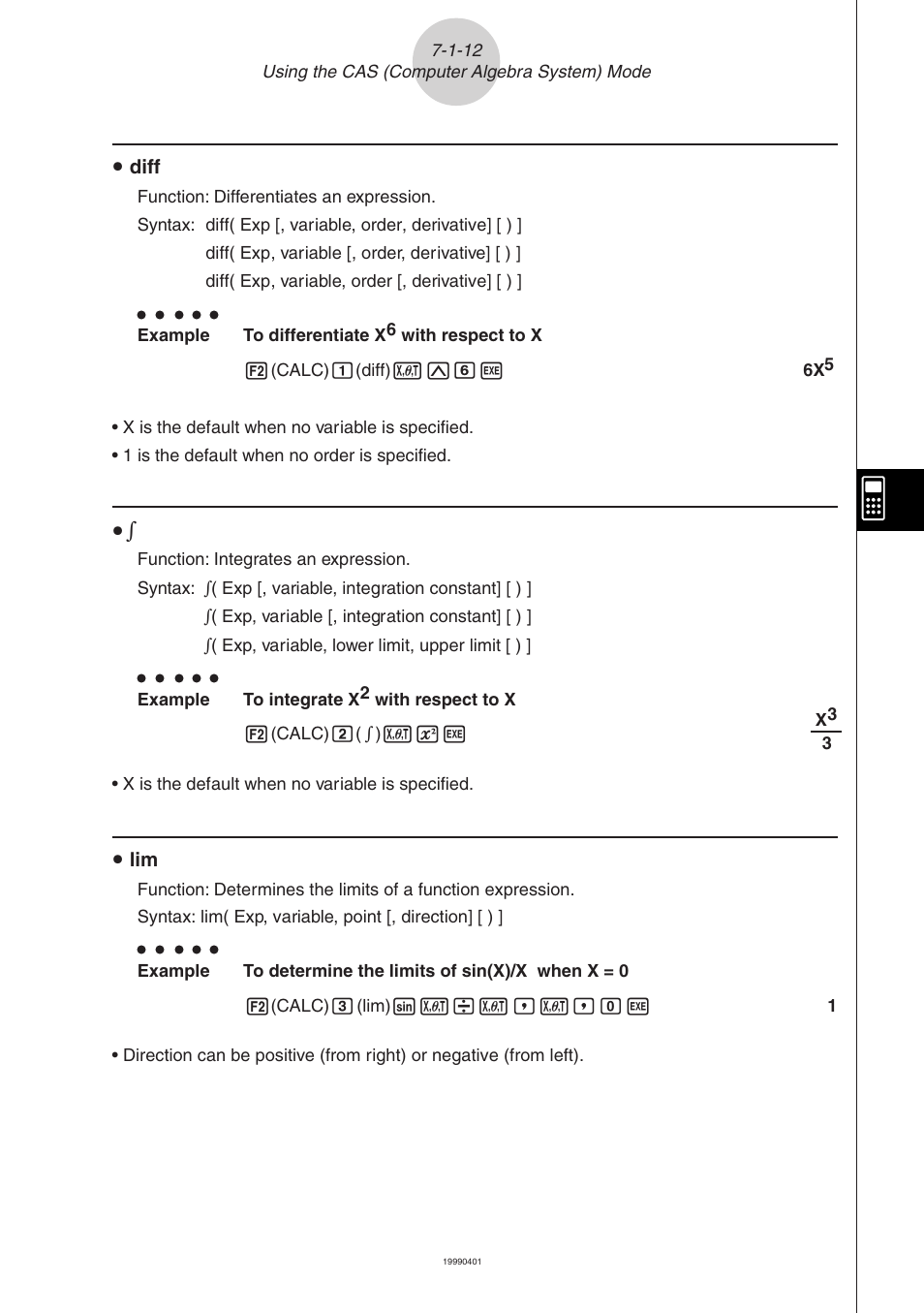 Casio ALGEBRA FX 2.0 Computer Algebra System and Tutorial Modes User Manual | Page 13 / 30