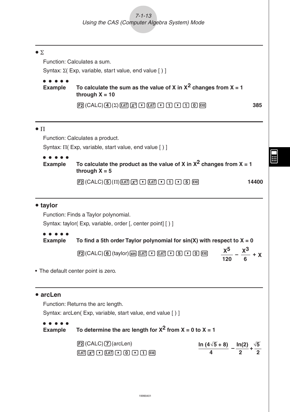 Casio ALGEBRA FX 2.0 Computer Algebra System and Tutorial Modes User Manual | Page 14 / 30