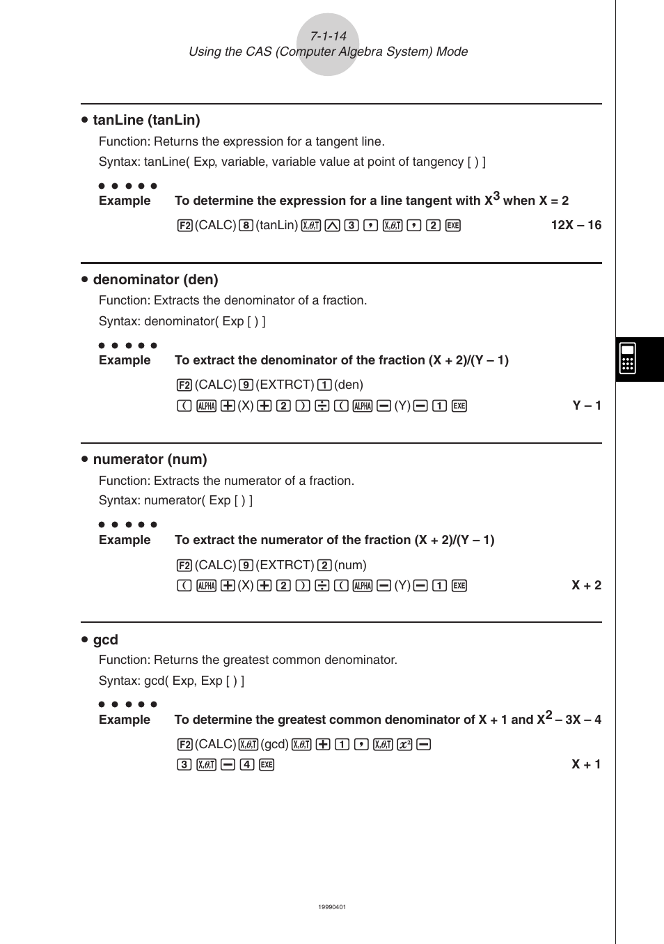 Casio ALGEBRA FX 2.0 Computer Algebra System and Tutorial Modes User Manual | Page 15 / 30